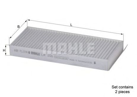 фото Knecht LA 356/S Фильтр салонный Knecht LA 356/S Фильтр салонный