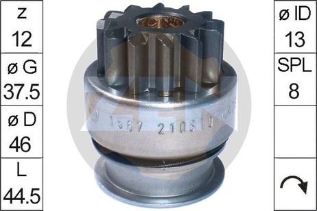 ERA ZN1567 Бендикс стартера