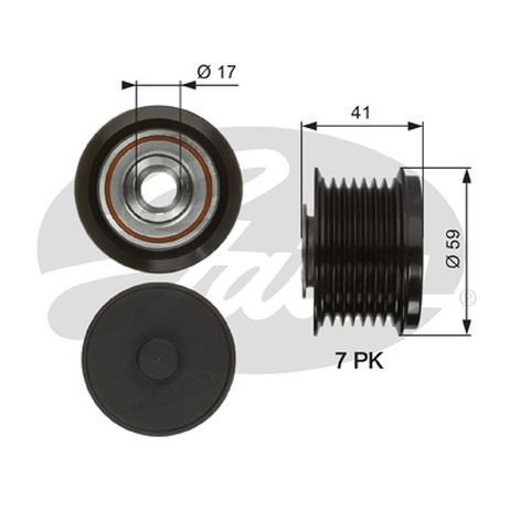 фото Gates OAP7078 Механизм свободного хода генератора Gates OAP7078 Механизм свободного хода генератора