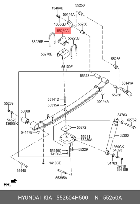 фото Hyundai/Kia 55260-4H500 Подушка двигателя Hyundai/Kia 55260-4H500 Подушка двигателя