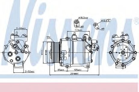 фото Nissens 89245 Компрессор кондиционера Nissens 89245 Компрессор кондиционера
