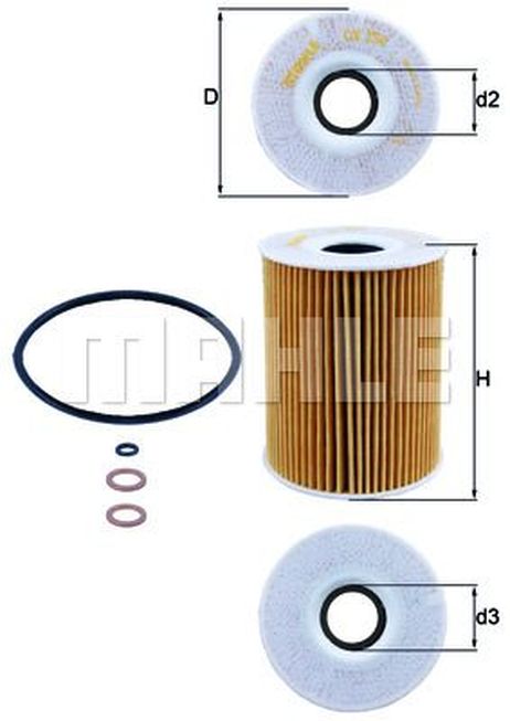 Knecht OX 254D3 Вставка фильтра масляного