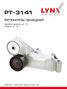 LYNXauto PT-3141 Натяжитель ремня навесного оборудования - 1