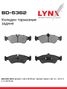 LYNXauto BD-5362 Колодки тормозные дисковые | зад | - 1