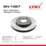 LYNXauto BN-1067 Диск тормозной вентилируемый (235x22) | перед | - 1