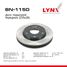 LYNXauto BN-1150 Диск тормозной вентилируемый (255x28) | перед | - 1