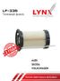 LYNXauto LF-335 Фильтр топливный (картридж) - 1