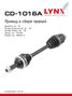 LYNXauto CD-1016A Привод в сборе | перед прав| - 1