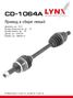 LYNXauto CD-1064A Привод в сборе | перед лев| - 1