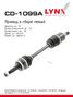 LYNXauto CD-1099A Привод в сборе | перед лев | - 1