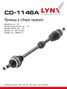 LYNXauto CD-1146A Привод в сборе | перед прав | - 1