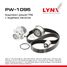 LYNXauto PW-1095 Комплект ремня ГРМ с водяным насосом - 1
