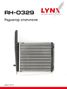 LYNXauto RH-0329 Радиатор отопителя lada 2108-099/2110-12/2113-15/priora 2170-72 - 1