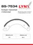 LYNXauto BS-7534 Колодки тормозные барабанные | зад | - 1