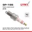 LYNXauto SP-155 Свеча зажигания 6fcr (Nickel) lada 8кл. 2101-07/2108-99/2110/2121/2131/1111/volga/gazelle/sobol - 1