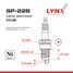 LYNXauto SP-226 Свеча зажигания 9ycnr (Nickel) - 2