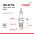 LYNXauto SP-274 Свеча зажигания 6tcr (Nickel) - 2