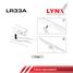 LYNXauto LR33A Щетка стеклоочистителя задняя, 330мм - 2