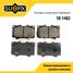 SUFIX SX-1482 Колодки тормозные дисковые | перед прав/лев | - 1