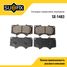 SUFIX SX-1483 Колодки тормозные дисковые | перед прав/лев | - 1