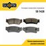 SUFIX SX-1428 Колодки тормозные дисковые | перед прав/лев | - 1
