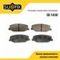 SUFIX SX-1430 Колодки тормозные дисковые | перед прав/лев | - 1