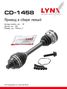 LYNXauto CD-1458 Привод в сборе l | перед лев | - 1
