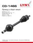 LYNXauto CD-1466 Привод в сборе l | перед лев | - 1