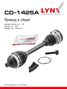 LYNXauto CD-1425A Привод в сборе | перед лев | - 1