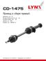 LYNXauto CD-1475 Привод в сборе r | перед прав | - 1