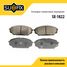 SUFIX SX-1822 Колодки тормозные дисковые | перед прав/лев | - 1
