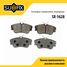 SUFIX SX-1628 Колодки тормозные дисковые | перед прав/лев | - 1