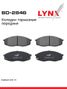 LYNXauto BD-2846 Колодки тормозные передние - 1