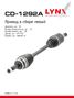 LYNXauto CD-1292A Привод в сборе l | перед лев | - 1