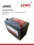 LYNXauto J22C Аккумулятор 95 Ah, 780 A, обратная, 301X172X220, JIS 125D31L - 1