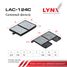 LYNXauto LAC-124C Фильтр салона угольный (2шт) - 1