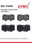 LYNXauto BD-7549 Колодки тормозные дисковые | перед | - 1