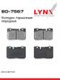 LYNXauto BD-7567 Колодки тормозные дисковые | перед | - 1