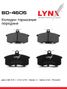 LYNXauto BD-4605 Колодки тормозные дисковые передние | перед | lada 2108-099/2110-12/2113-15/granta/kalina/priora - 1