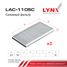 LYNXauto LAC-1105C Фильтр салона угольный (2шт) - 2