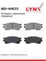 LYNXauto BD-4403 Колодки тормозные дисковые | перед | - 1
