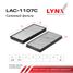 LYNXauto LAC-1107C Фильтр салона угольный (2шт) - 2