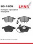 LYNXauto BD-1209 Колодки тормозные дисковые | перед прав/лев | - 1
