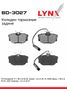 LYNXauto BD-3027 Колодки тормозные дисковые | зад | - 1