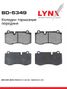 LYNXauto BD-5349 Колодки тормозные дисковые | перед | - 1