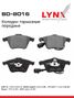 LYNXauto BD-8016 Колодки тормозные дисковые | перед | - 1