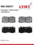 LYNXauto BD-2831 Колодки тормозные дисковые | перед | - 1