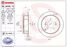 Brembo 08.A446.10 Диск тормозной Standard | зад | - 1