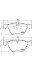 Brembo P 06 040 Колодки тормозные дисковые | перед | - 1