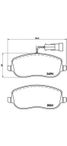 Brembo P 23 100 Колодки тормозные дисковые | перед | - 1
